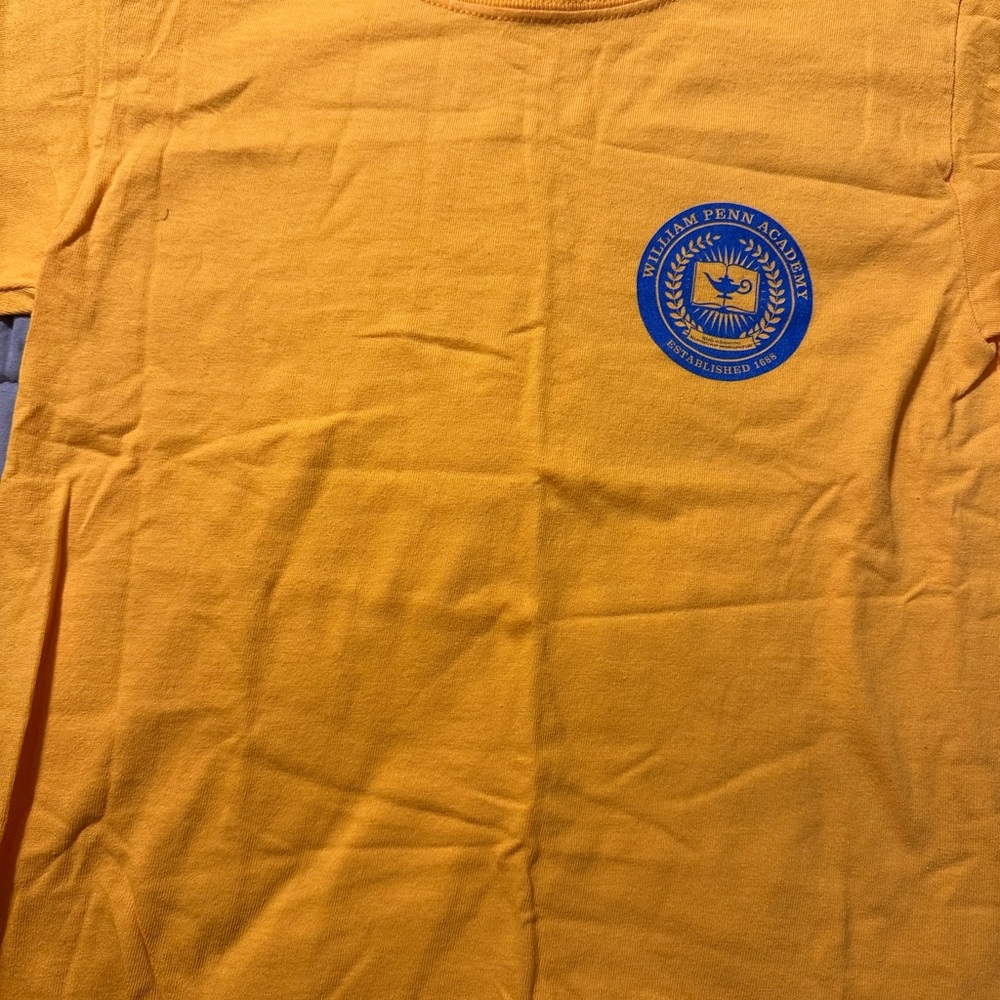 The Goldbergs sitcom - wardrobe  Yellow Kids T-Shirt with “William Penn Academy”